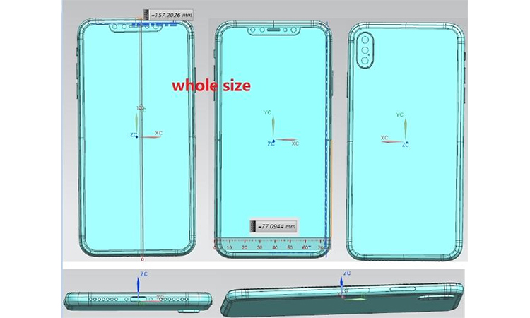 iphone x plus草图遭曝光!背面三摄会有啥功能?