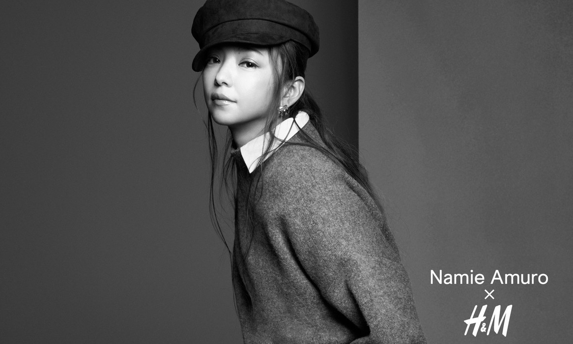 音乐巨星安室奈美惠与平价大众品牌 h&m 携手合作,推出了 namie amuro